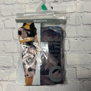 Women’s Time and Tru Maternity Short Sleeve Dress XL NWT